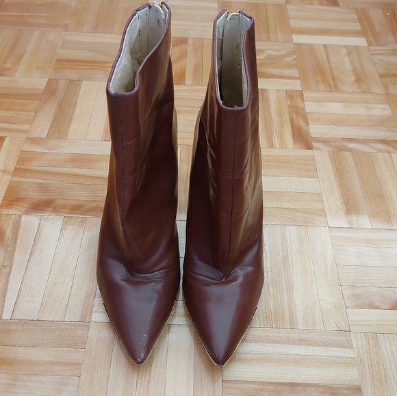 Nine west high heel leather booties size 7.5 - Picture 5 of 14